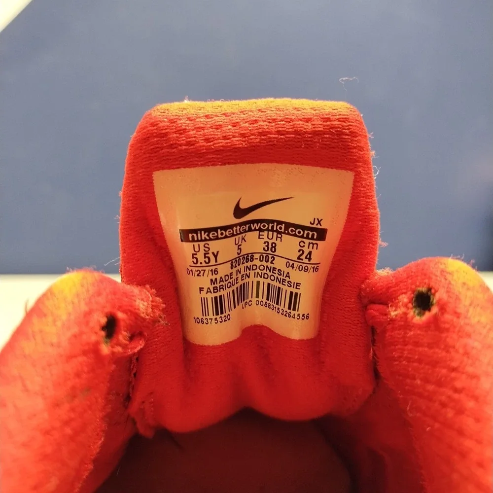 Nike‎ Air Max Dynasty Low Top Sneaker Youth 5.5Y Multi Lace Up Logo 820268-002